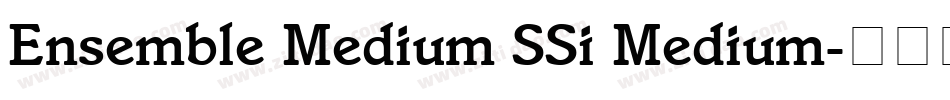Ensemble Medium SSi Medium字体转换